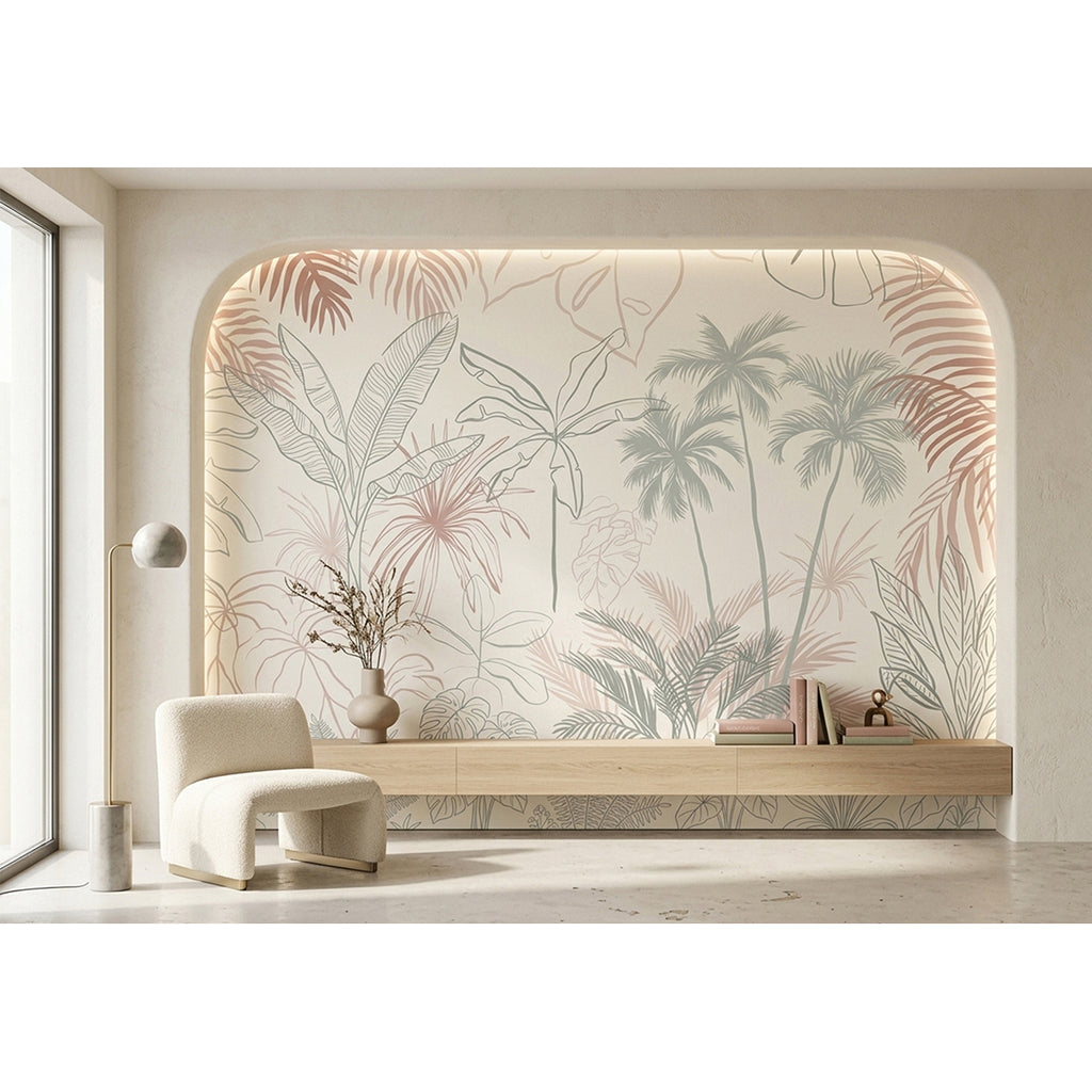 Pastel Palm Etch