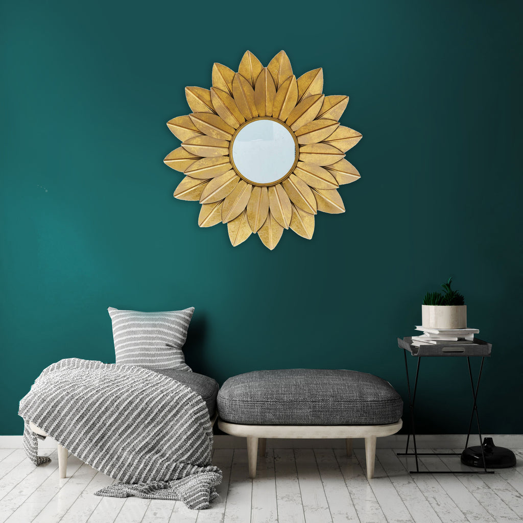 Golden Leaf Mirror